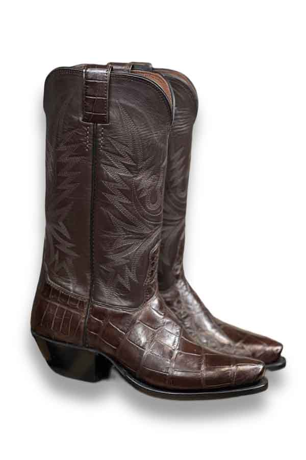 Crocodile Handcrafted Western Boot