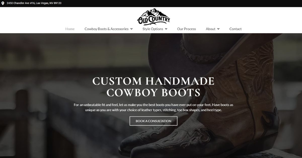 Custom Cowboy Boots Las Vegas - Handmade Bespoke Cowboy Boots