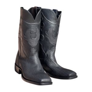 Shark Skin Custom Cowboy Boots - Black