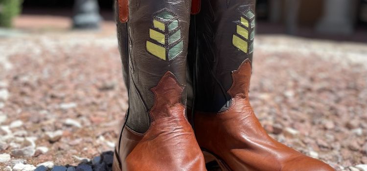 Custom Kangaroo Leather Cowboy Boots