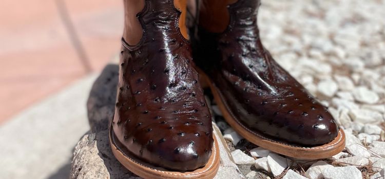 Custom Ostrich Skin Cowboy Boots